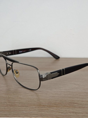 Persol 2338-S eyeglass frame used, brown and silver