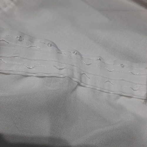 Curtain handmade with lace, like new, white fabric 150x135 cm