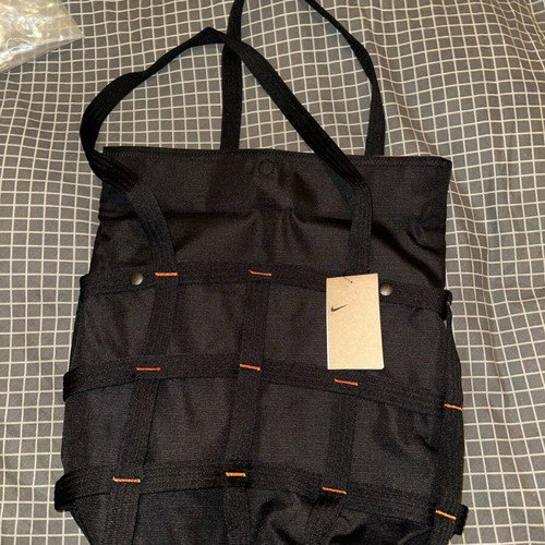 Nike bag shoulder new, black and orange