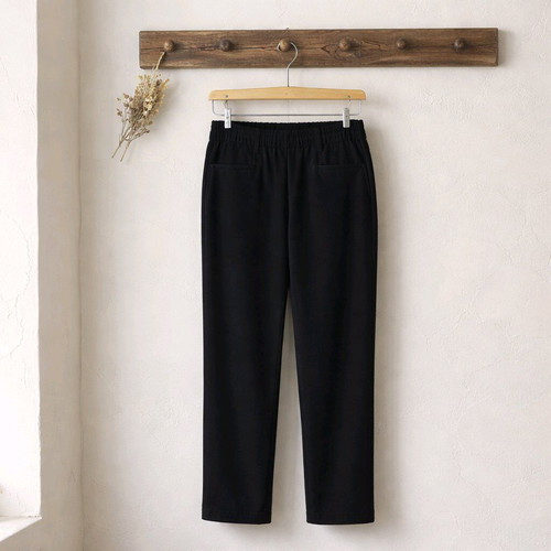 Mango black trousers size M like new, loose fit