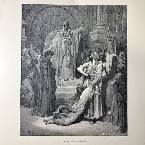 Gustave Doré engraving used, 29x36 cm