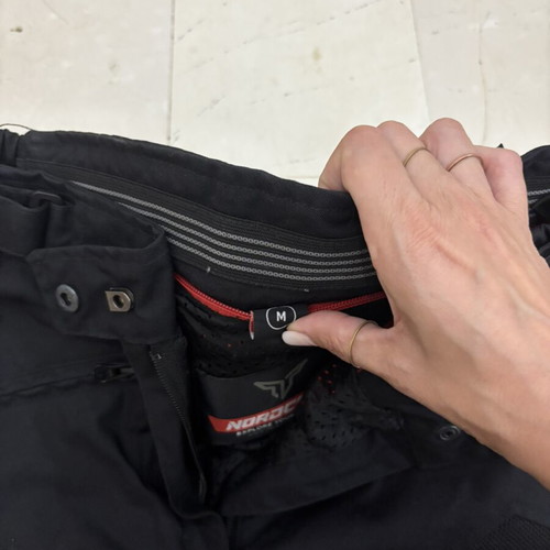 Nordcode women's summer motorcycle pants, size M, black