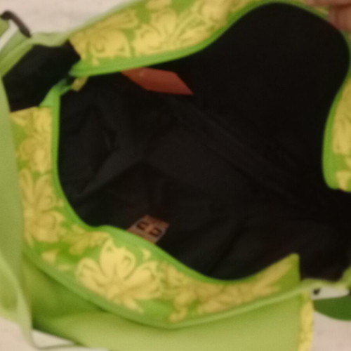 Brunoti crossbody messenger bag new, green and yellow