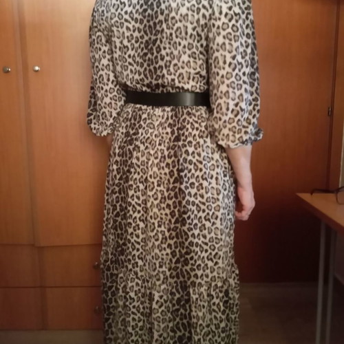 Zara dress used, animal print, size M