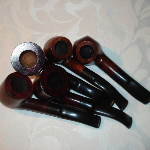 Collection of 5 tobacco pipes like new
