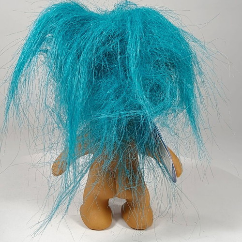 Vintage Wishnik Troll Nasty Trolls 10cm with Blue Hair 1991 like new