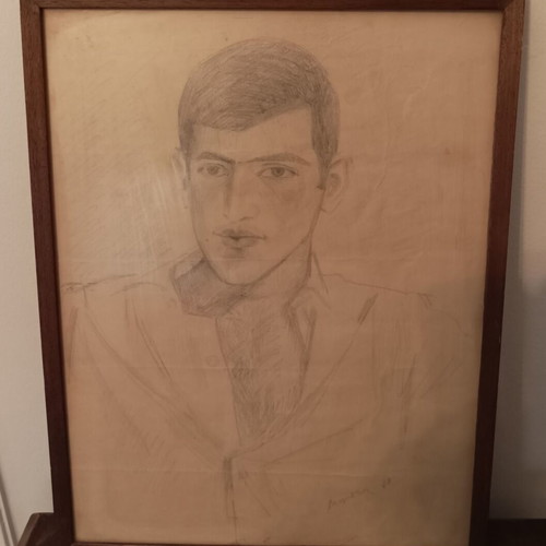 Pencil drawing by Giannis Migadis authentic, new, 40x30 cm