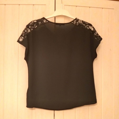 About You evening top with lace, black