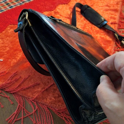Men's leather handbag like new