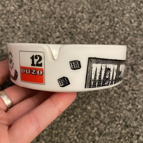 Ouzo ashtray like new, 12 ouzo