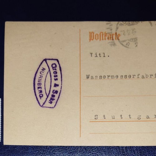Weimar Republic Postal Card Michel P124 1920 new