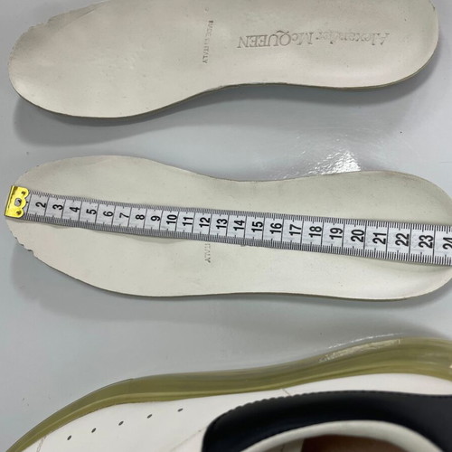 Alexander McQueen Oversized Sneakers Size 37 Like New, White Leather