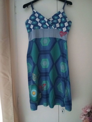 Desigual dress used, blue shades, size M
