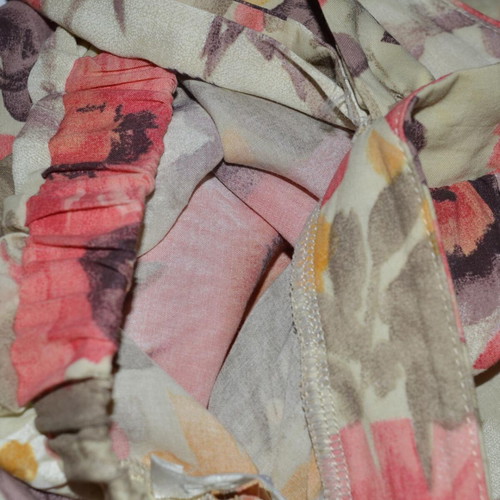Floral jumpsuit Promod new, beige multicolor, size 36-40