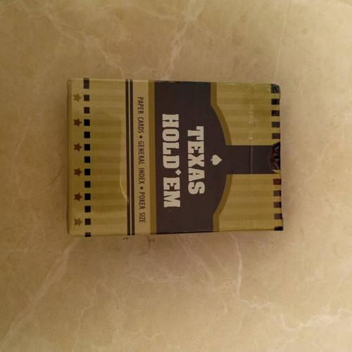 Texas Playing Cards plastic blue new
