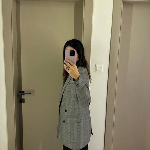 Manosque jacket used, size S, colorful checkered