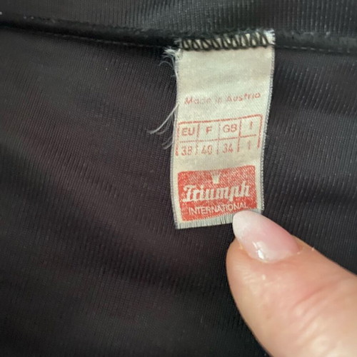 Triumph black lace camisole like new