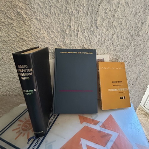 Rare vintage economics and computing books 1940-1965, used, English