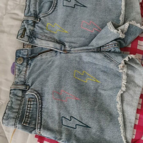 Zara denim shorts used for girl 9-10 years blue 140 cm