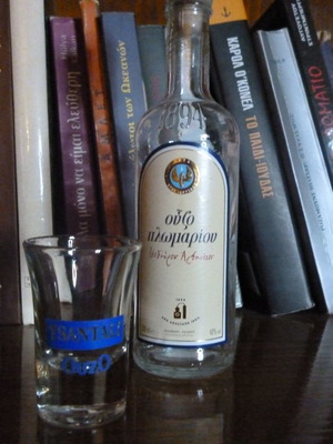 Tsantali ouzo glass shot glass 6.5 cm high