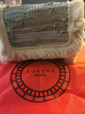 Sorena Handmade τσάντα ώμου ελαφρώς μεταχειρισμένη, μπεζ