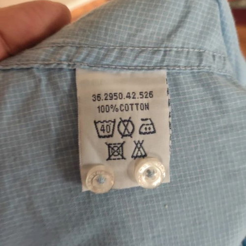 Gaastra women's shirt in blue check, size L, like new