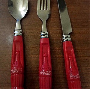 Coca Cola 2 σετ κουτάλι μαχαίρι πιρούνι (10 τεμάχια)