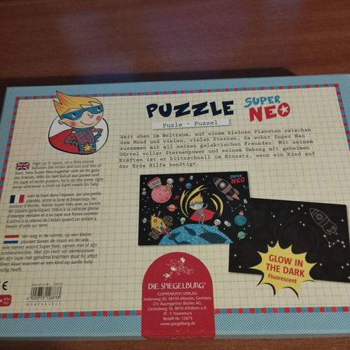 Super Neo puzzle 72 pieces like new, glow in the dark, German made