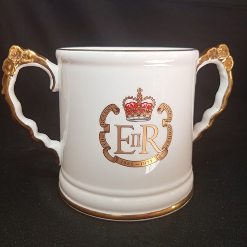Royal Stafford Queen Elizabeth II Silver Jubilee Loving Cup