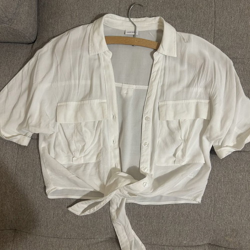 Lascana summer blouse, white, size S/M