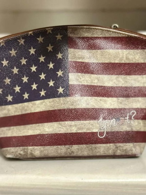 Y-NOT Makeup Bag like new, red handheld