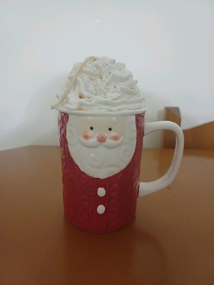 Santa Claus mug with scented candle new, 500ml