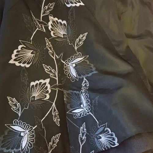 Toi&Moi dress like new, strapless with embroidered details, black, size S