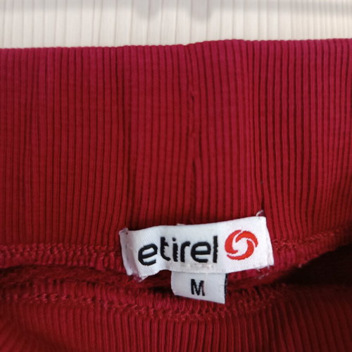 Etirel men's bermuda shorts like new, red, size M, 100% cotton
