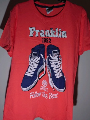 Franklin & Marshall T shirt new, size L, slim fit, orange