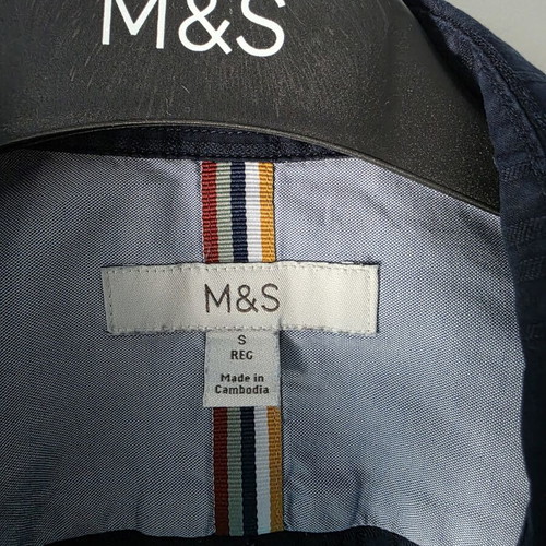 M&S men's short-sleeve shirt, size S