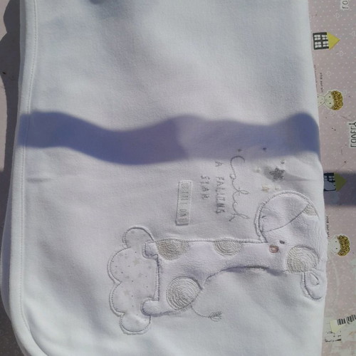 Mother Care baby blanket used, spring, white