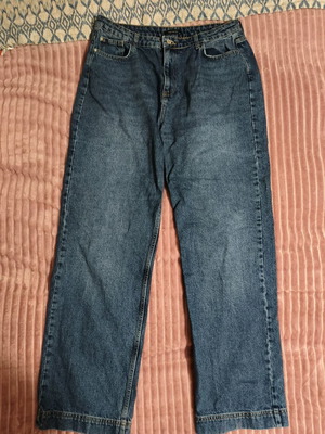 Trendyol mom fit high waist dark blue jeans like new