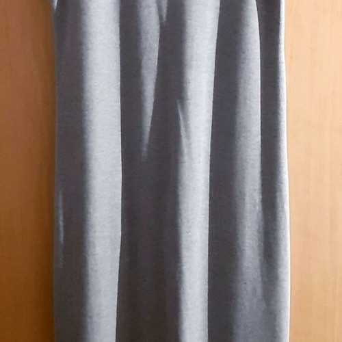 Zara long dress gray cotton, like new, M/L