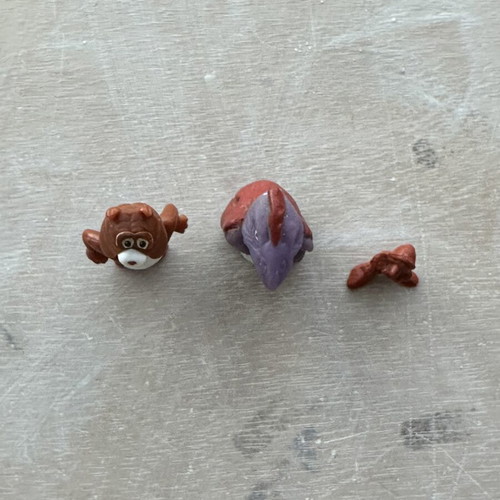 Collectible figures set of 3 from 80s/90s like new