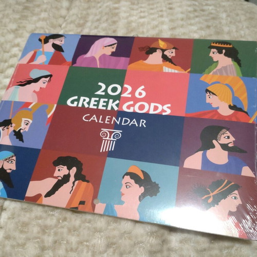 2026 Wall Calendar with Greek Gods Theme, new