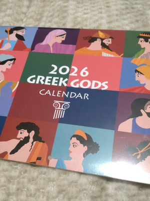 2026 Wall Calendar with Greek Gods Theme, new