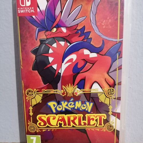 Pokémon Scarlet promo-display cover only, used, Nintendo Switch