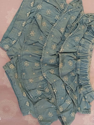 Mayoral denim shorts for girl with long denim gift