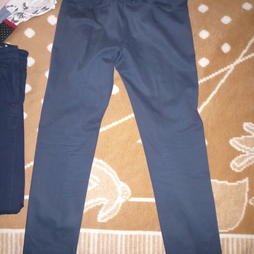 Zara fabric men's pants blue like new, size L