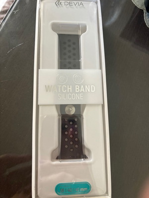 Λουράκι Devia Deluxe Sport2 Applewatch 38/40/41mm μαύρο σιλικόνης καινούργιο