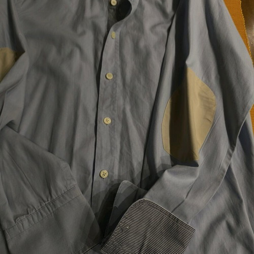 Men's fabric shirt Pull&Bear size L used, turquoise