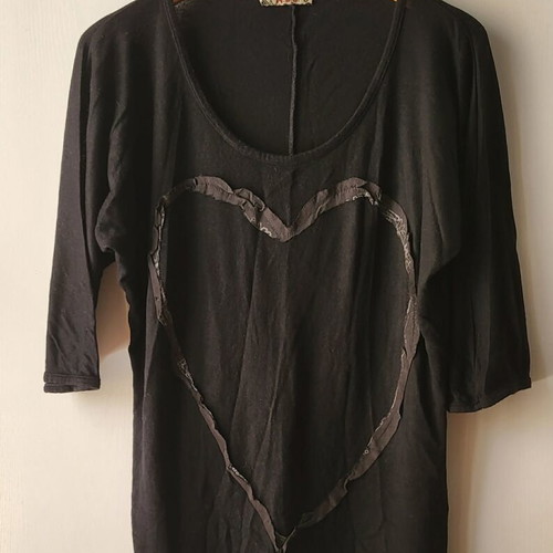 Attrattivo Boho Batwing Shirt like new, black, size S
