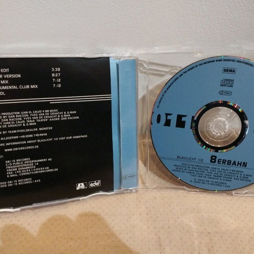 Blaulicht 8erbahn CD used, electronic hard trance single