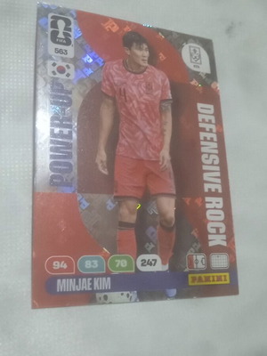 Fifa World Cup 2026 Adrenalyn XL Power Up Defensive Rock Minjae Kim card